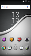 Silver Brushed for Xperia screenshot 0