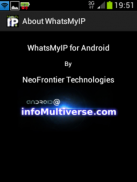 WhatsMyIP for Android screenshot 1