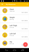 My weight and measurements screenshot 0