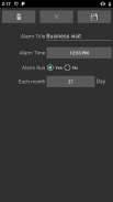 Monthly Alarm (Weekly Yearly) screenshot 2