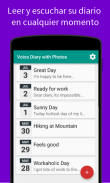 Diario de voz con fotos y videos screenshot 3
