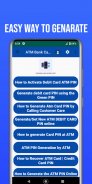 ATM Bank Pin Generation Guide screenshot 3