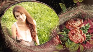 Rose flower frame photomontage screenshot 4