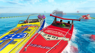 Mega Ramp Stunts Master Speed Boat Racing Games screenshot 1
