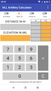 HLL Artillery Calculator screenshot 2