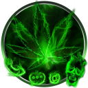 Fire Weed, Skull, Marijuana Wallpaper & Themes Icon