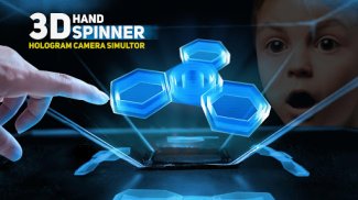 Hand spinner 3d - hologram pyramid screenshot 1