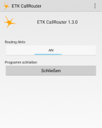 ETK CallRouter screenshot 2