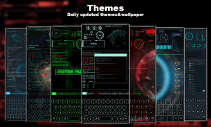 Futuristic Launcher -- Aris Hacker Theme screenshot 0
