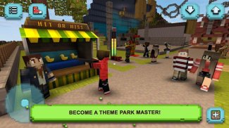 Theme Park Craft: बिल्ड एंड राइड screenshot 1