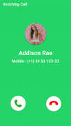 Addison Rae Video Call Simulat screenshot 1