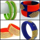 Latest Silk Thread Bangles Designs