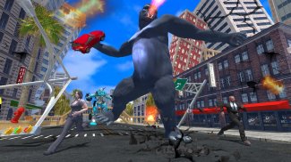 Monster Gorilla Robot transform: City rampage screenshot 1