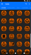 Orange and Black Icon Pack v1.5 👻Free👻 screenshot 12