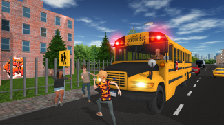 Jogo de condução de ônibus escolar 3D versão móvel andróide iOS