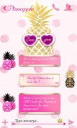 (FREE) GO SMS PINEAPPLE THEME screenshot 2