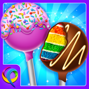 Rainbow Cake Pop Maker - Dessert Food Cooking Game screenshot 3