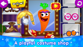 FUNNY FOOD DRESS UP Giochi per bambini di 2-5 anni screenshot 13