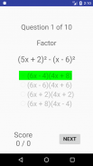 Algebra Quiz screenshot 8