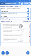 MyyClass Test Paper  Generator CBSE GSEB screenshot 2