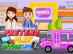 Pretend Play Office Life: Explore  Fun Town screenshot 2