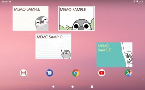 メモ帳 ぺそぎん 可愛いメモ帳ウィジェット screenshot 9