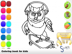 owl coloring book screenshot 4