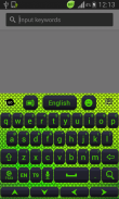 रंग कीबोर्ड नियॉन ग्रीन screenshot 1
