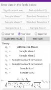 Statistical Test Calculator screenshot 4