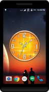 Orange Clock Live Wallpaper screenshot 2