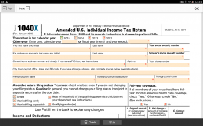 Form 1040X for IRS: Sign Personal Income Tax eForm screenshot 2