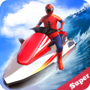 Jetski Water Racing: Superheroes League