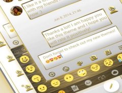 SMS Messages Frame White Gold Theme screenshot 1