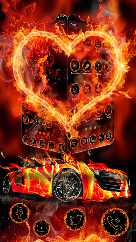 Update 83+ fire cool car wallpapers best - in.coedo.com.vn