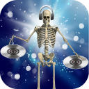 DJ Music for dancing skeleton Icon
