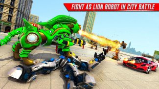 Game Transformasi Robot Mobil Singa:Menembak Robot screenshot 4