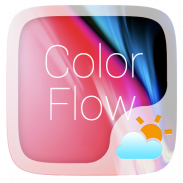 Color Flow GO Weather Widget Theme screenshot 2