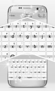 Glossy White Keyboard Theme screenshot 3