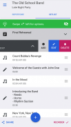 band music setlist screenshot 0