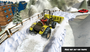 Heavy Snow Plow Clean Road Simulator 3D screenshot 1