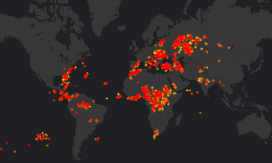 Global Lightning Strikes Map screenshot 0