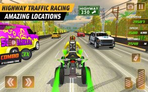 Light ATV Quad Bike 2019: Highway Racing Games screenshot 0