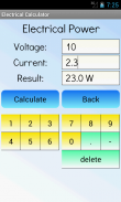 Electrical Calculator screenshot 0