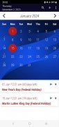 US Calendar 2017 with Holidays screenshot 7