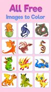 Dragon Pixel Art Coloring Book screenshot 6