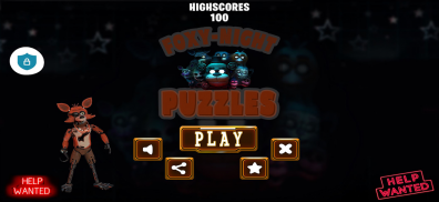 Foxy Puzzles Five Night screenshot 0