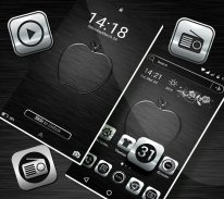 Crystal Silver Launcher Theme screenshot 0