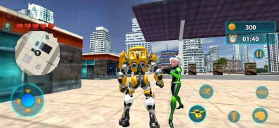 Flying Robot Transform Game screenshot 1