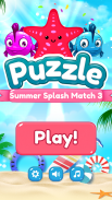 Summer Splash Match-3: Free Puzzle Games ™ screenshot 3