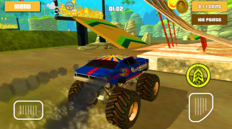 الوحش شاحنة سباق 3D بطل screenshot 1